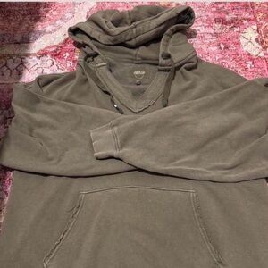 aerie Olive Green women’s oversized Hooded Pullover Sweatshirt